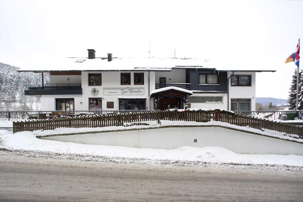 Hotel-Pension Zum Paradies Willingen (Upland) Exterior foto